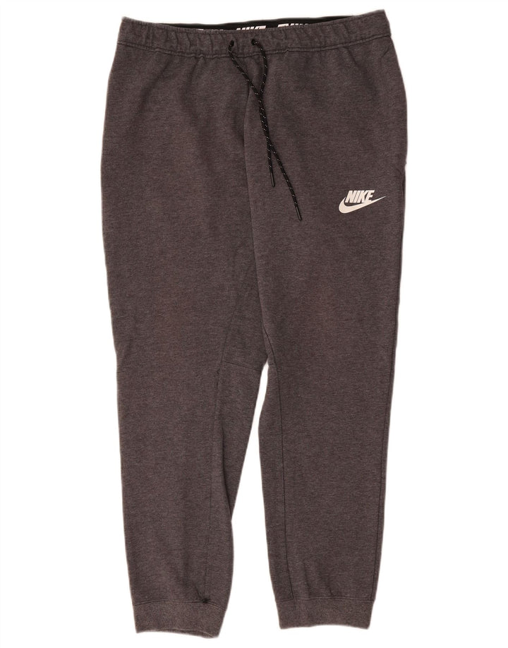 Nike Pantalon de survêtement pour homme en coton gris Taille L