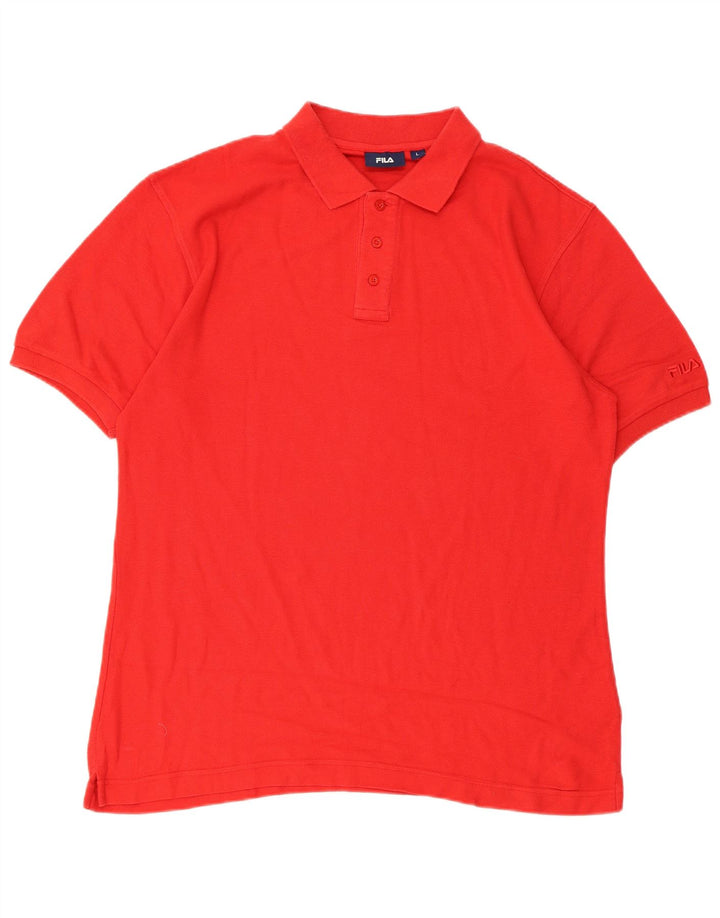 Fila Polo Homme Grand Rouge Coton