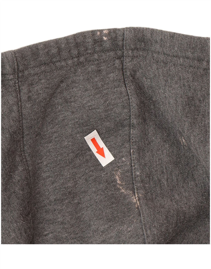 Adidas Pull à capuche graphique pour homme Petit coton gris