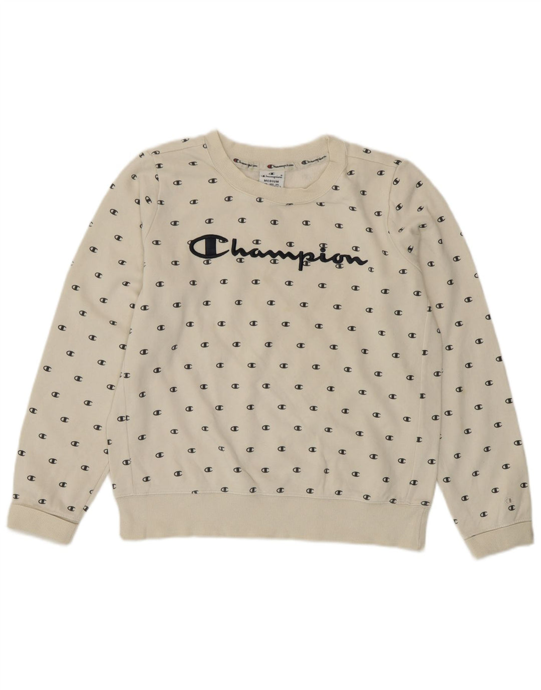 Champion Sweat-shirt graphique pour femme UK 14 Blanc moyen