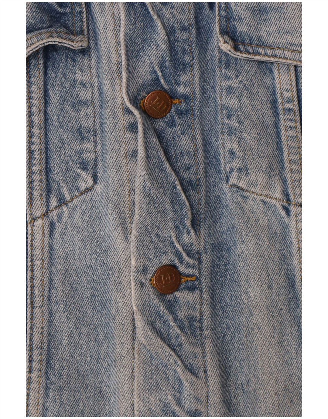 veste en denim homme vintage UK 38 coton bleu moyen