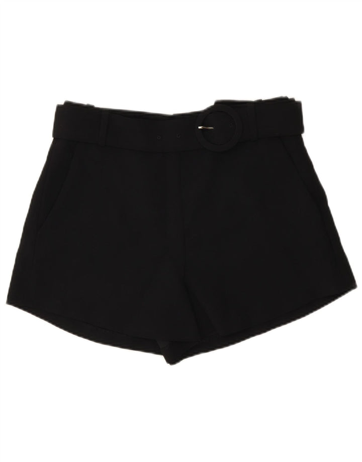 Zara Short Chino Taille Haute Femme Petit W26 Noir Polyester