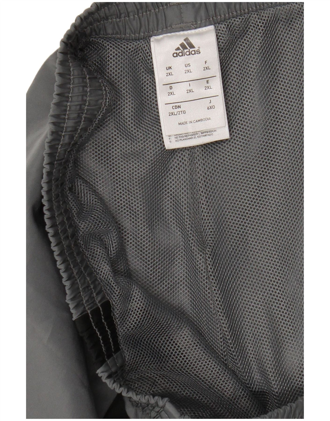 Adidas Short de sport pour homme 2XL Gris Colorblock Polyester