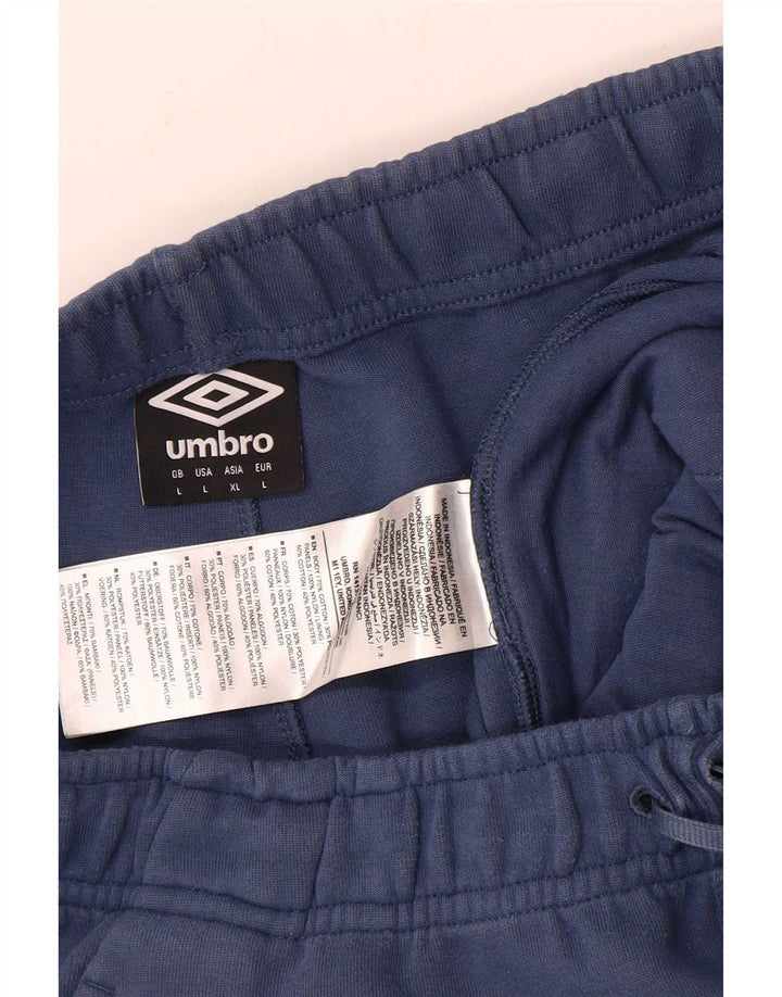Umbro Pantalon de Survêtement Cargo Homme Joggers Large Bleu Coton