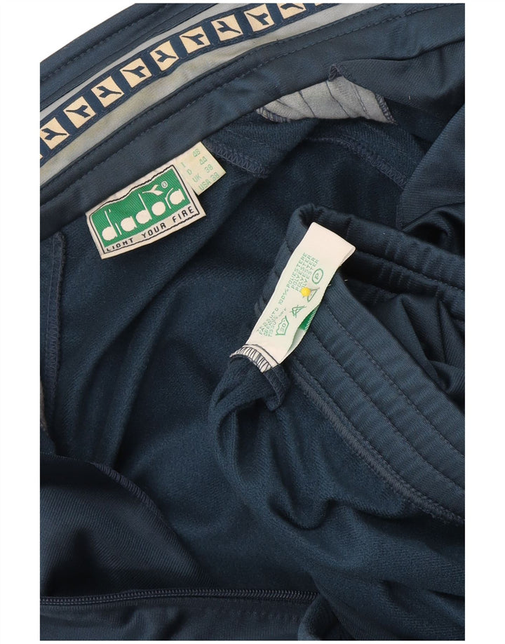 Diadora Veste de survêtement graphique pour hommes UK 38 Bleu moyen Polyester