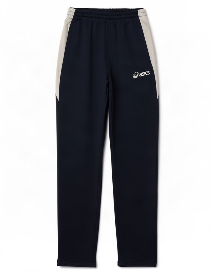 Asics Pantalon De Survêtement Homme Petit Bleu Marine Colorblock Polyester