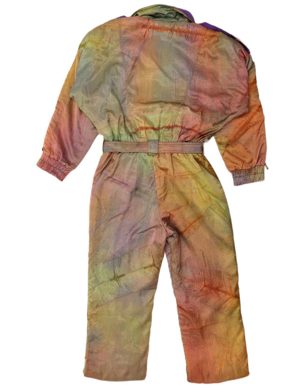 combinaison de ski surdimensionnée femme vintage EU 42 Grand Tie Dye multicolore