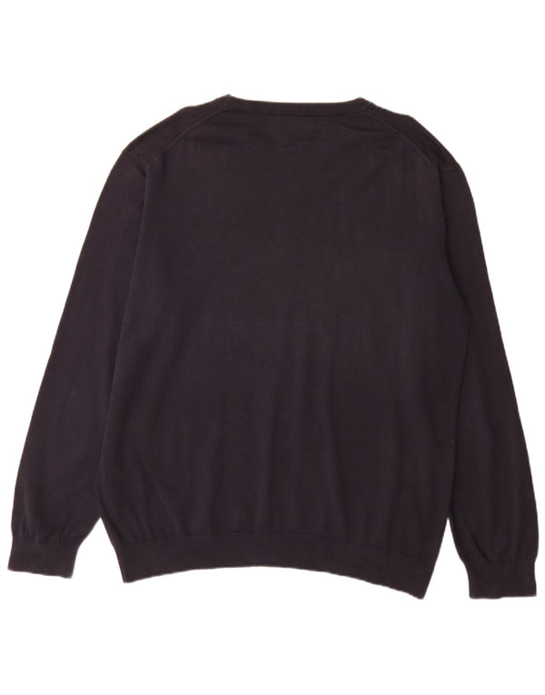 Gant Pull col bateau homme 2XL bleu marine coton