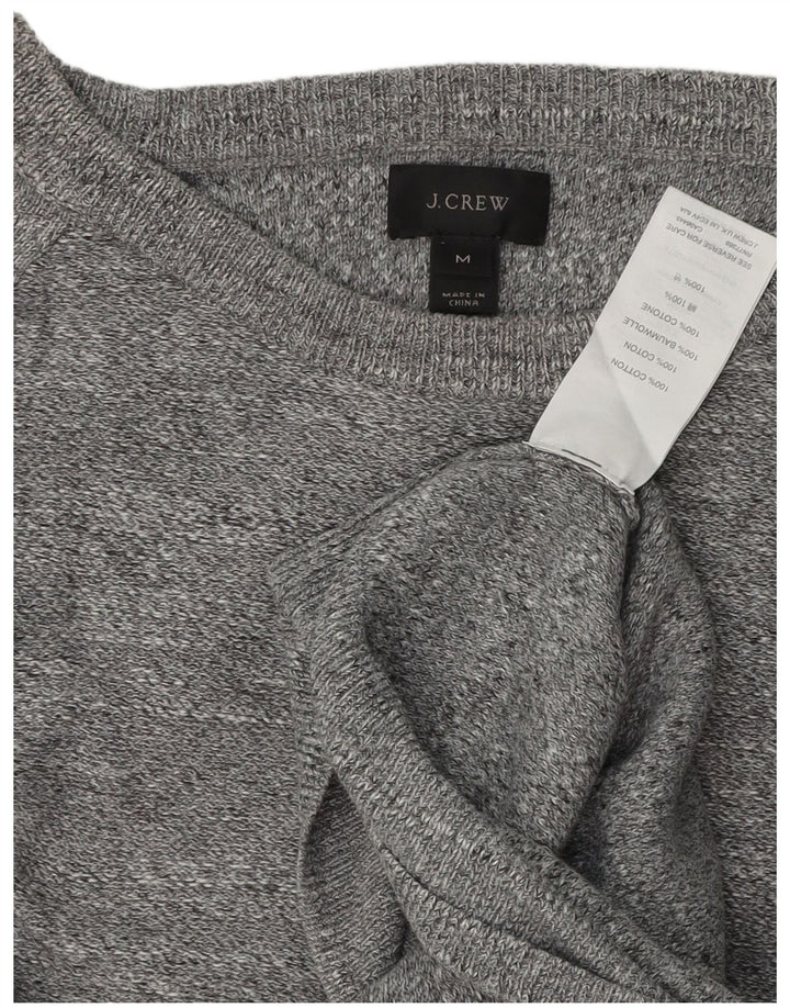 J. Crew Pull col rond homme gris moyen coton moucheté