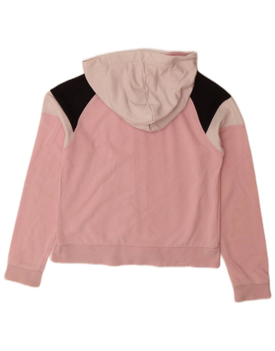 ELLESSE Pull à capuche zippé graphique pour fille 11-12 ans Rose Colourblock