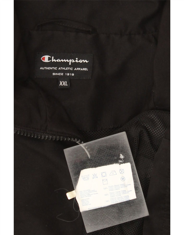 Champion Veste de survêtement pour homme 2XL Noir Colourblock Polyester