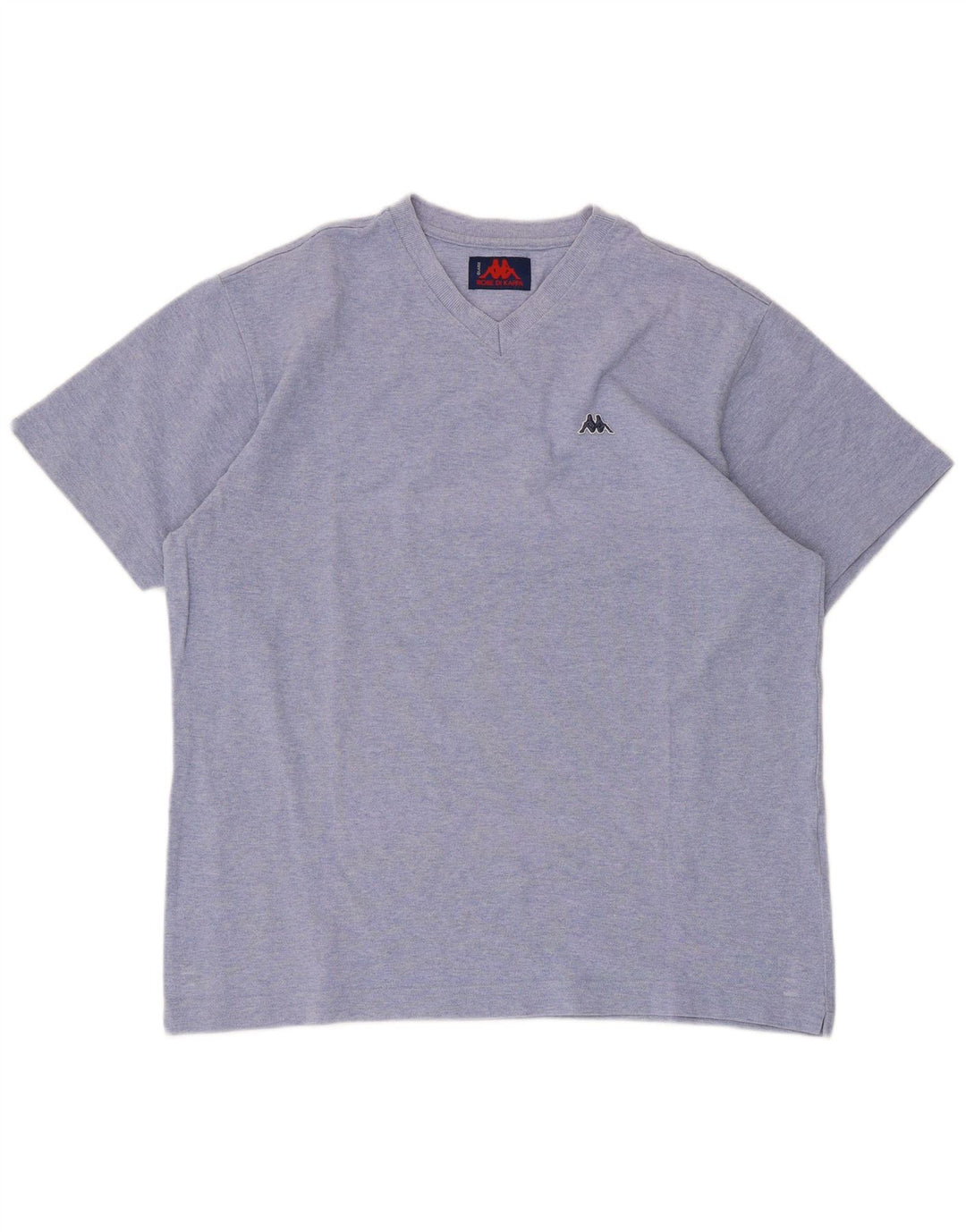 Kappa T-shirt à manches courtes pour homme en coton bleu moyen
