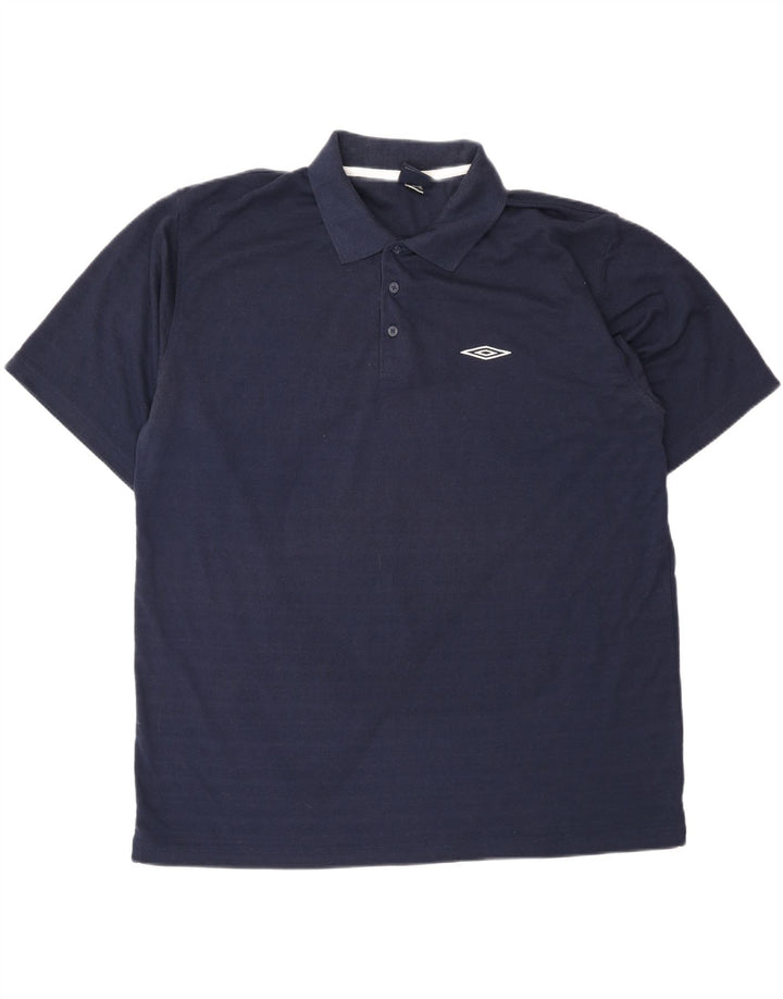 Umbro Polo Homme 2XL Bleu Marine Polyester