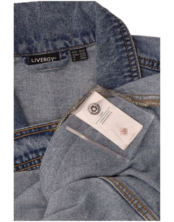 LIVERGY Veste en Jean Homme UK 46 3XL Bleu Coton