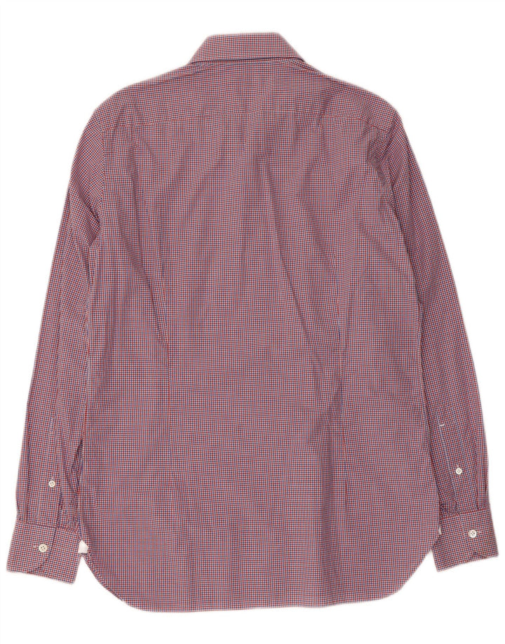 BORRELLI Chemise Homme Taille 39 15 1/2 Coton à Carreaux Multicolore Moyen
