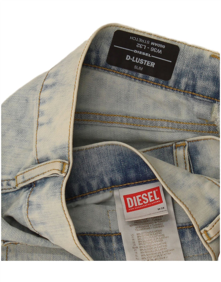Diesel Jean Slim D-Luster Stretch W36 L32 Homme Bleu Coton