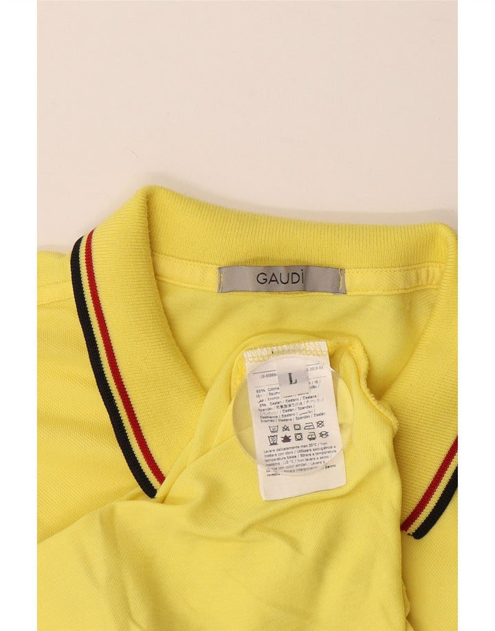 Polo Homme GAUDI Large Jaune Coton