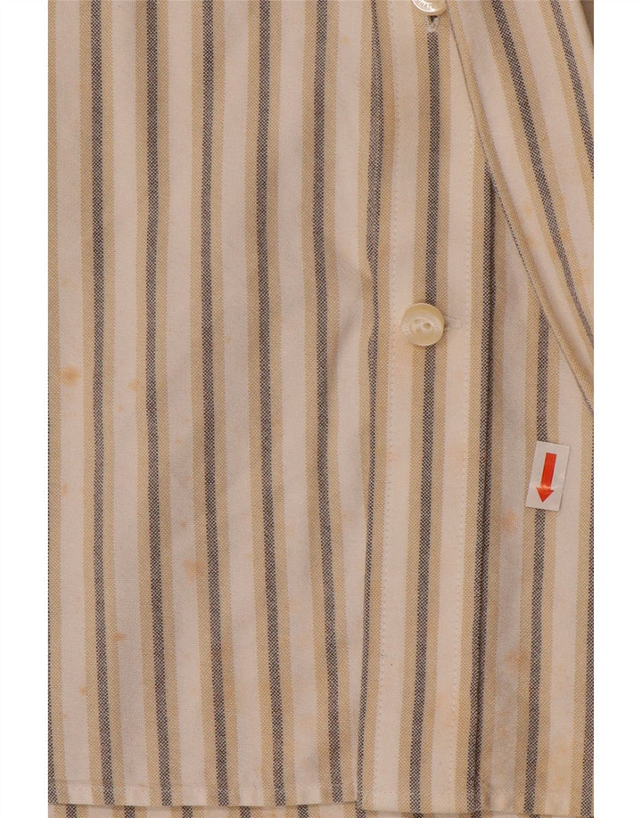 TIMBERLAND Chemise Homme 2XL Coton Rayé Beige