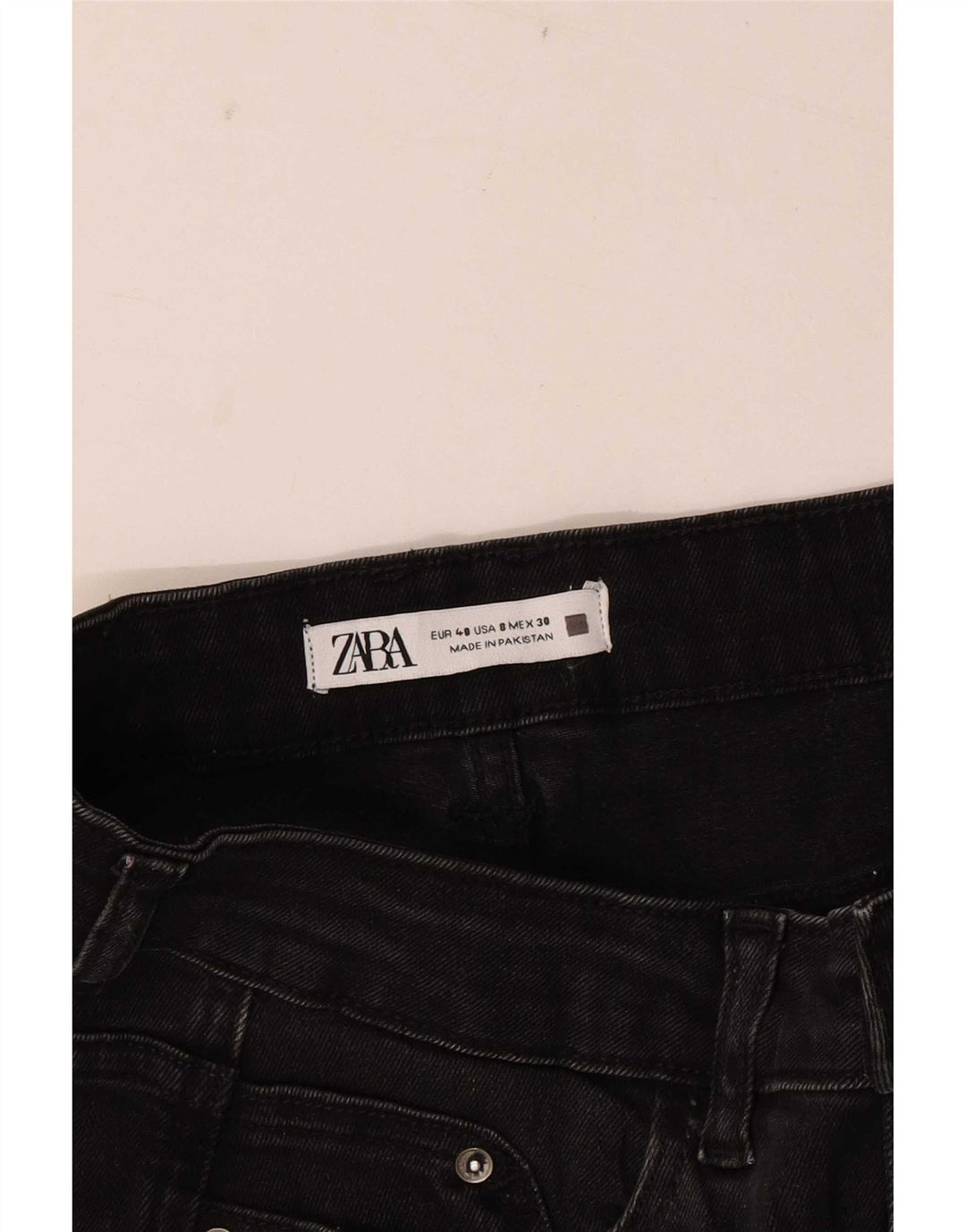Zara Jean fuselé pour femme EU 40 Medium W30 L26 Noir