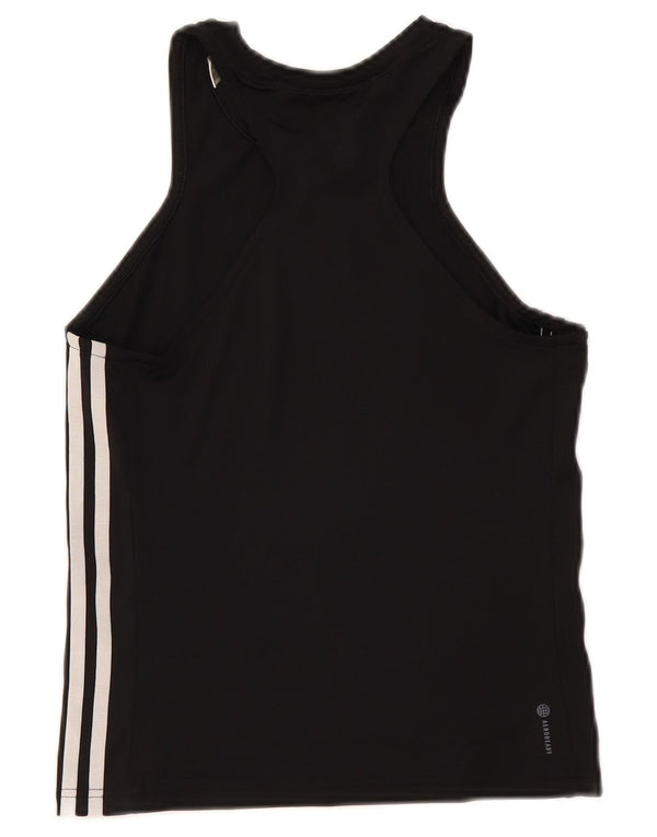 Adidas Femmes Aeroready Slim Fit Débardeur UK 8/10 Petit Noir Polyester