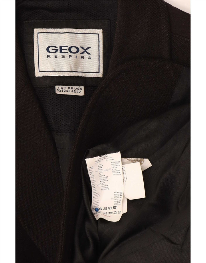 Geox Veste Blazer Respira 3 Boutons Homme UK 42 XL Laine Noir