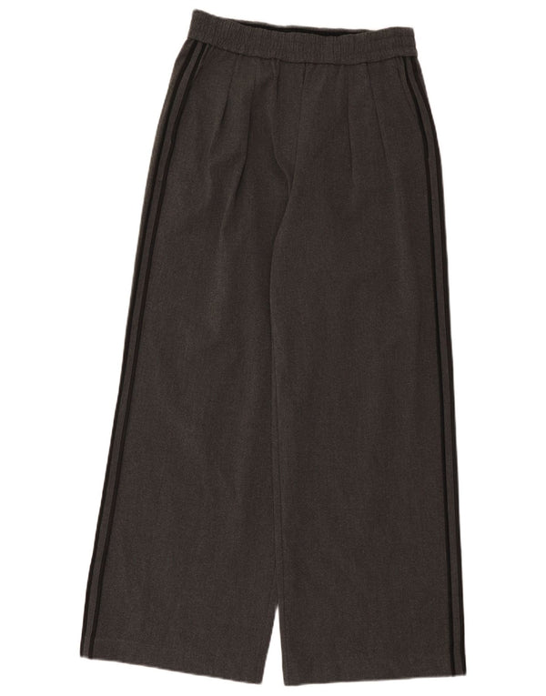 Marks & Spencer Pantalon décontracté à jambe large pour femme UK 10 Small W30 L29 Gris