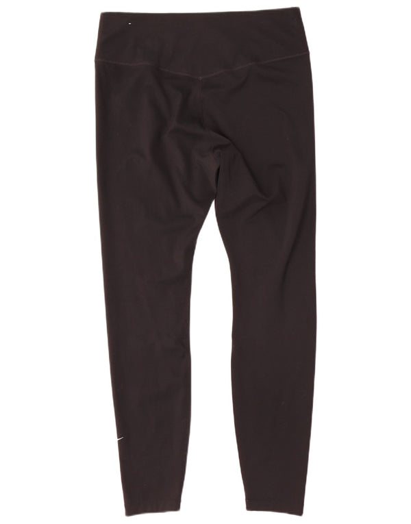 Legging Nike Dri Fit pour femme UK 16 Large Noir Polyester