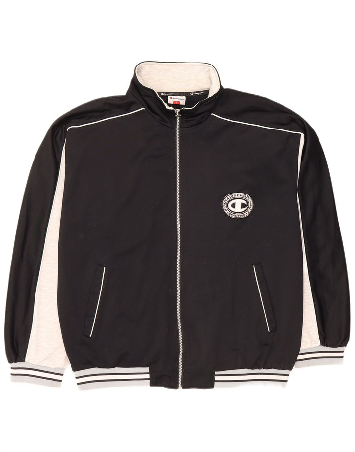 Champion Veste de Survêtement Graphique pour Homme Grand Noir Colorblock