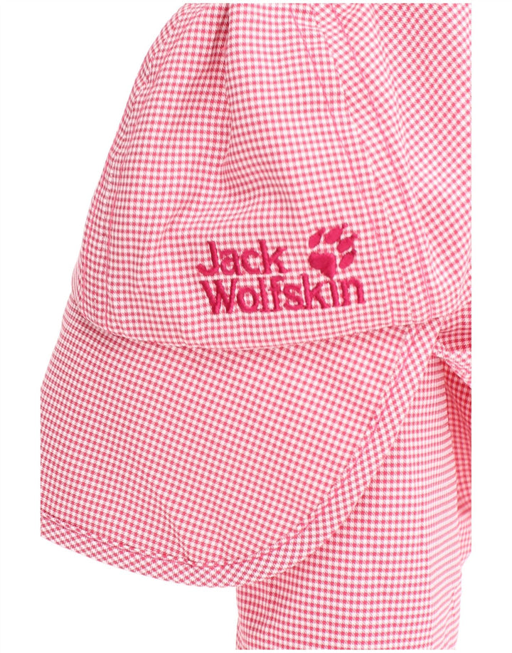 Jack Wolfskin Chapeau Trappeur Fille 4-5 Ans Petit Pied De Poule Rose