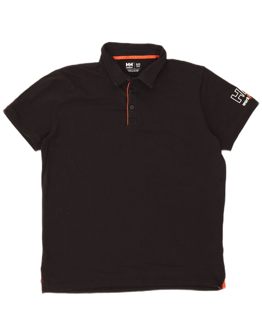 Helly Hansen Polo graphique pour homme 2XL en coton noir