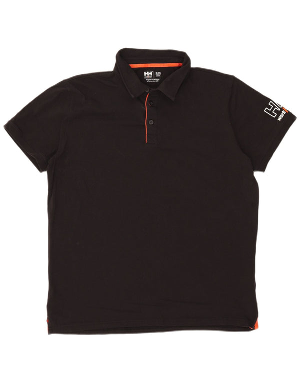 Helly Hansen Polo graphique pour homme 2XL en coton noir