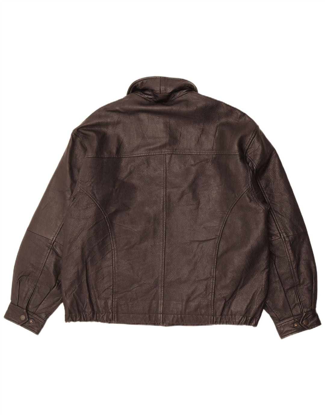 veste en cuir homme vintage UK 40 Grand cuir noir