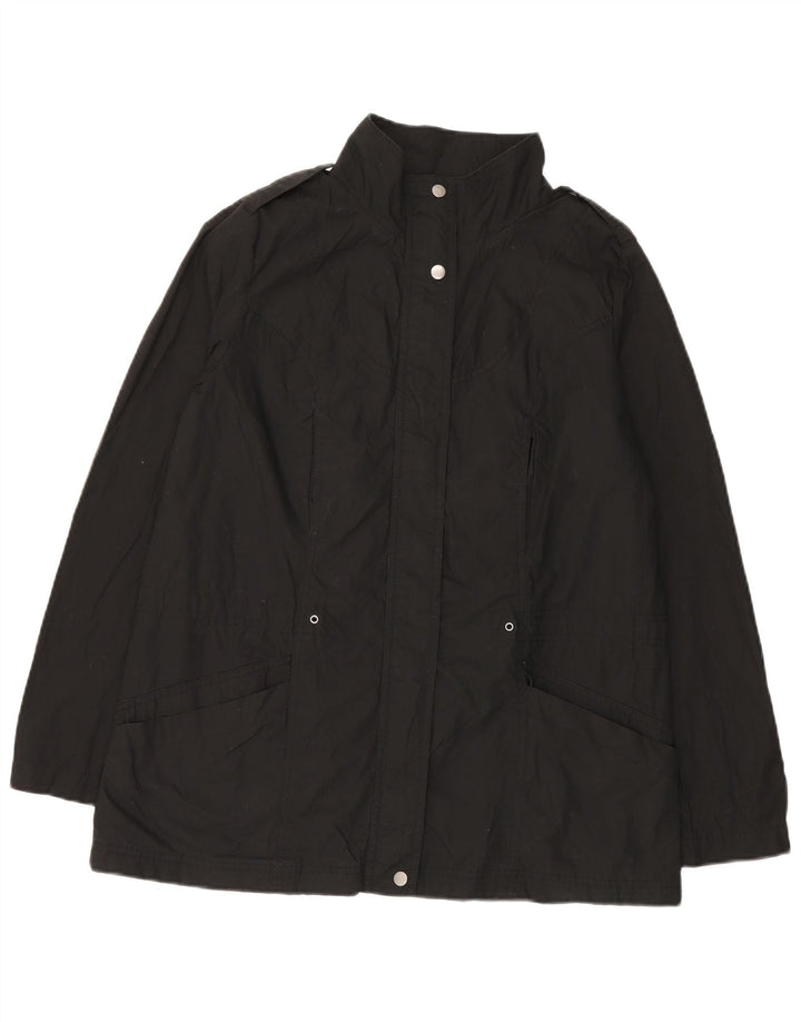 Zara Veste militaire pour femme UK 16 Large Noir