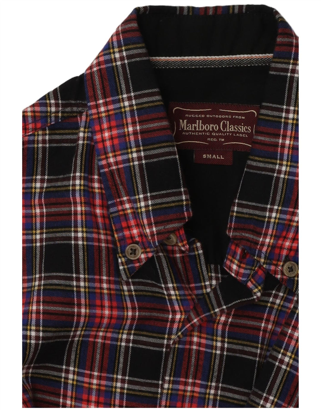 Marlboro Classics Chemise en flanelle pour homme Petit carreaux rouges