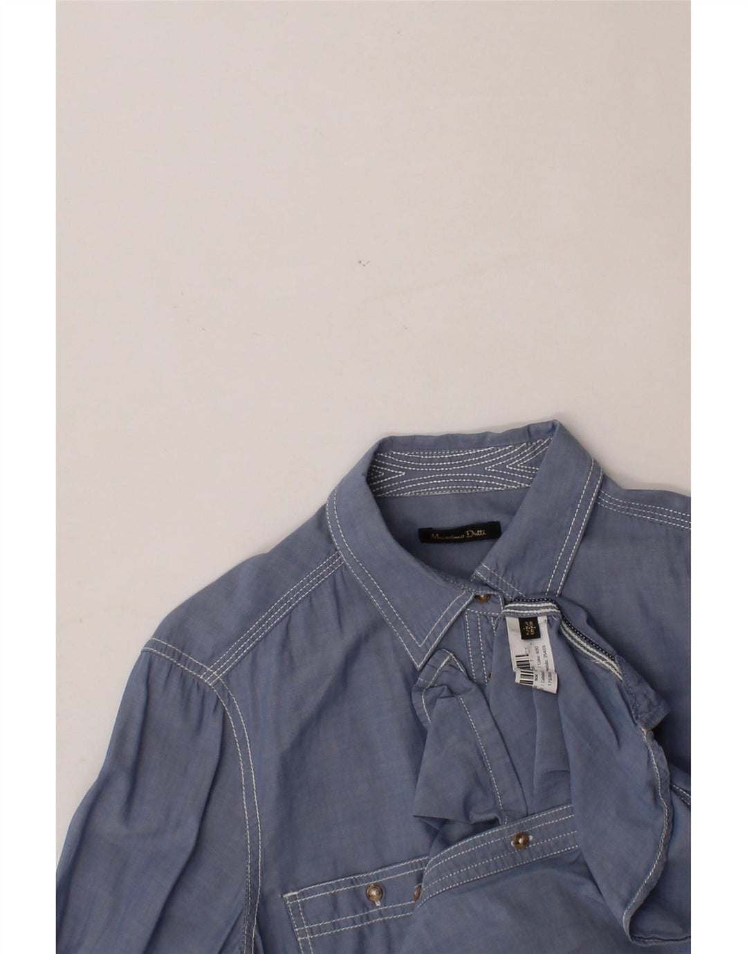 MASSIMO DUTTI Womens Shirt EU 38 Small Blue Vintage Massimo Dutti and Second-Hand Massimo Dutti from Messina Hembry 