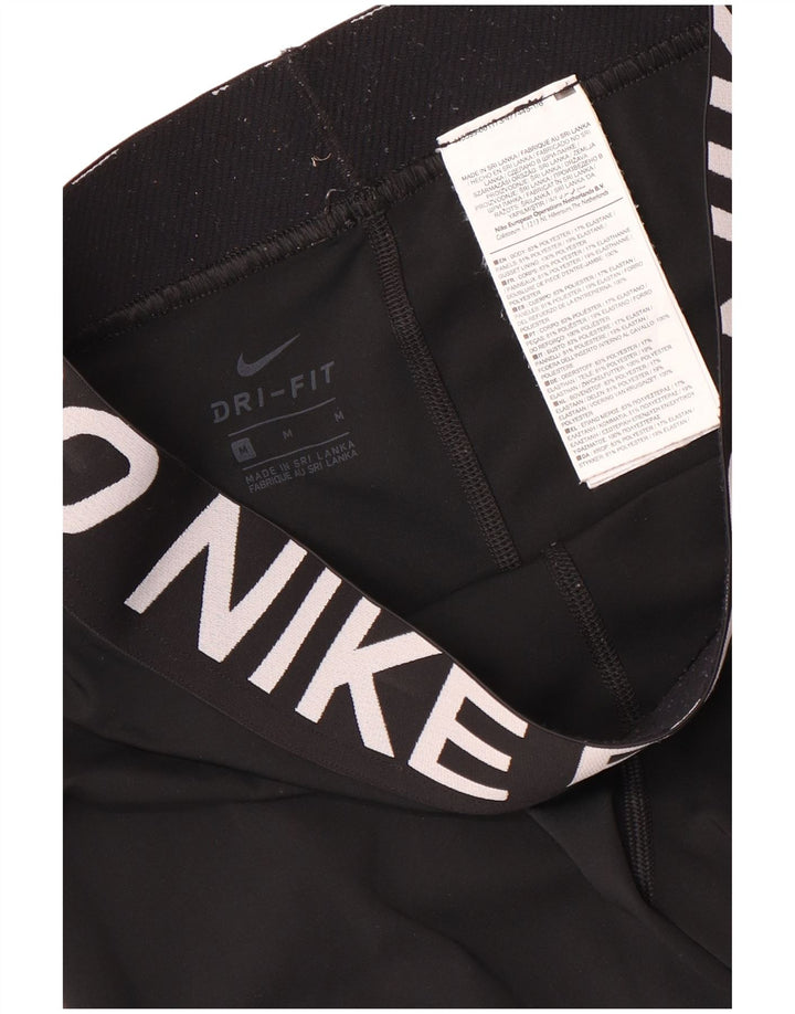 Nike Legging Capri Dri Fit Graphic pour femme UK 12 Noir moyen Polyester