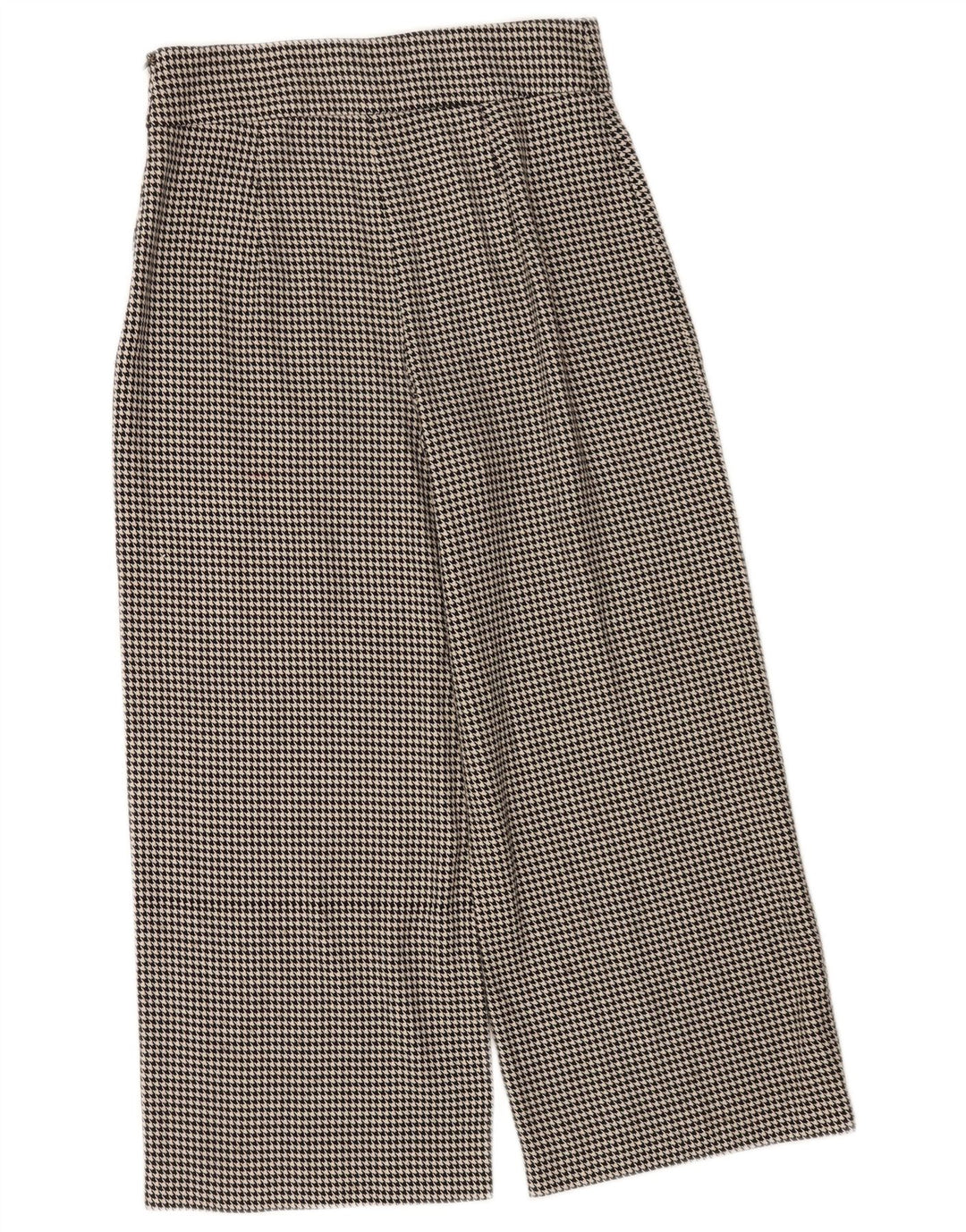Pantalon court Zara Femme Medium W28 L24 Pied-de-poule noir