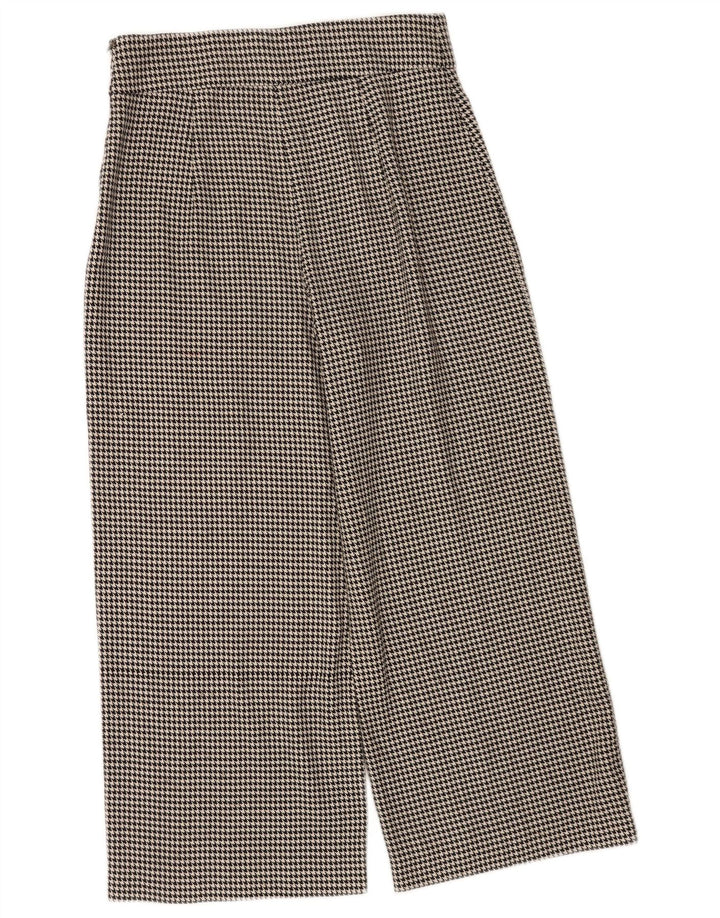 Pantalon court Zara Femme Medium W28 L24 Pied-de-poule noir
