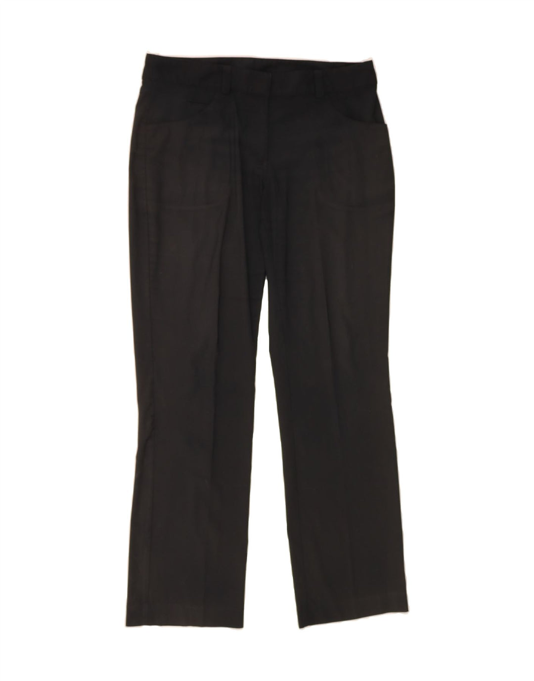 NIKE Womens Straight Casual Trousers UK 12 Medium W32 L31 Black Polyester Vintage Nike and Second-Hand Nike from Messina Hembry 