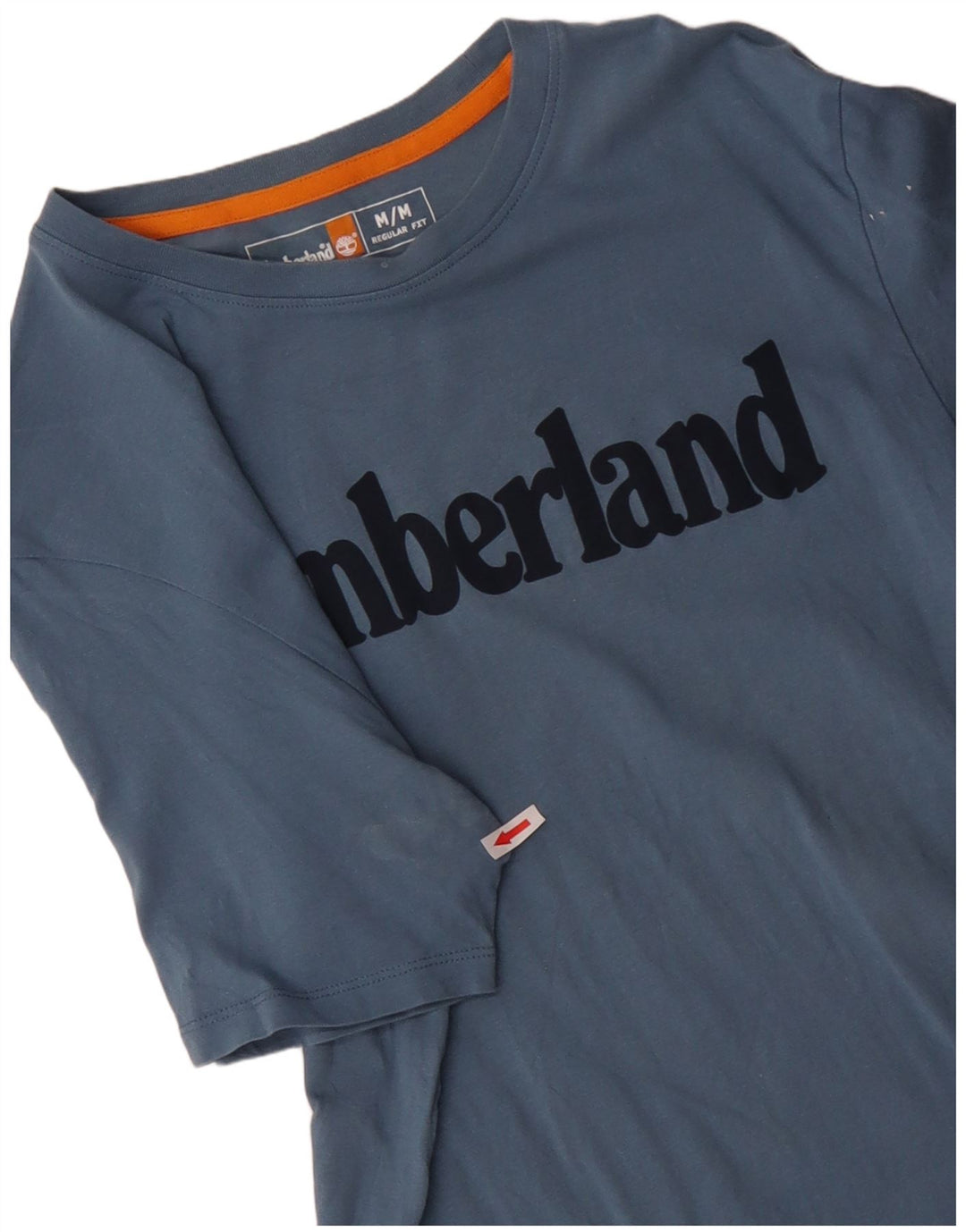 TIMBERLAND T-Shirt Regular Fit Graphique Homme Bleu Moyen Coton
