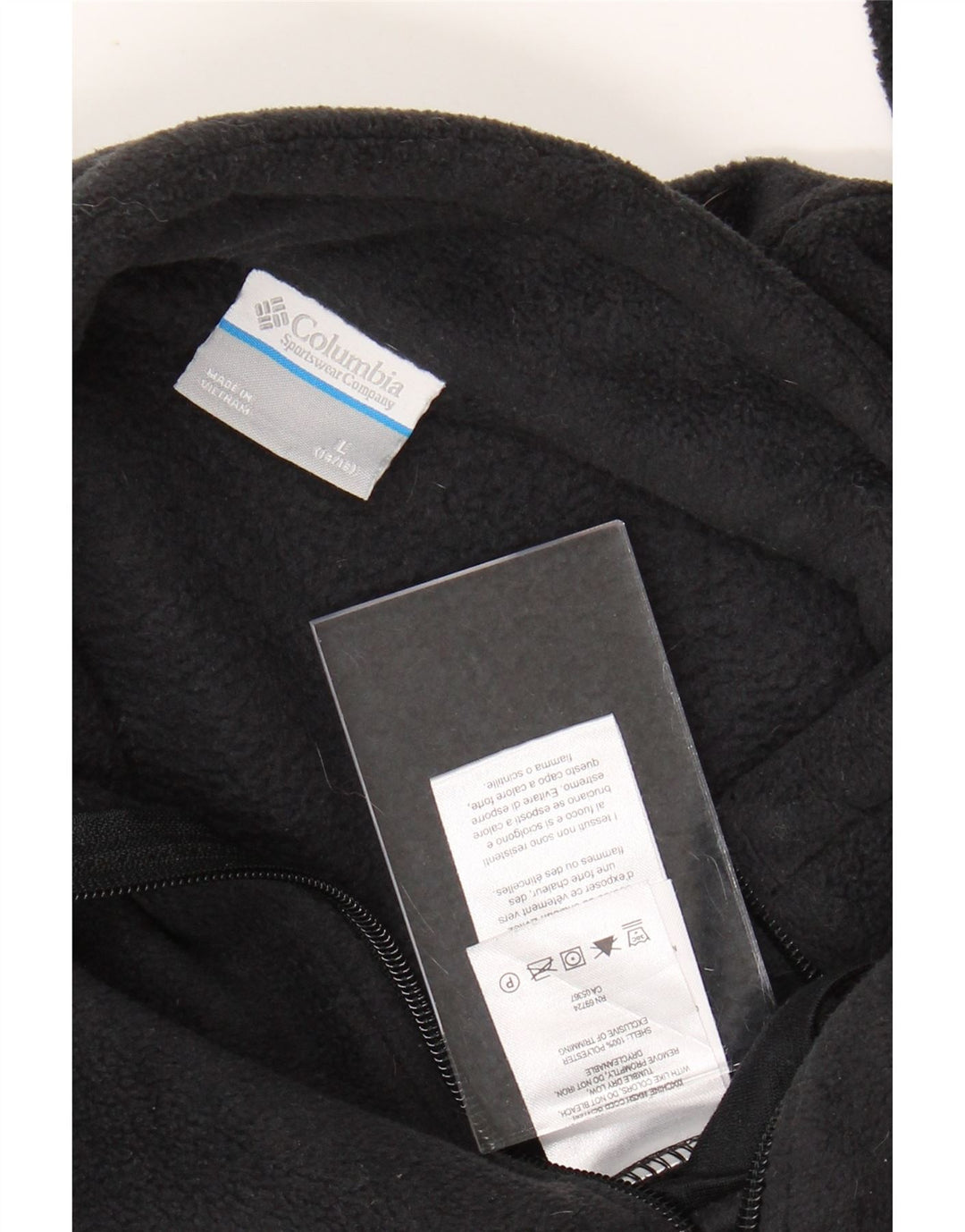 COLUMBIA Veste Polaire Garçon 14-15 ans Large Noir Polyester