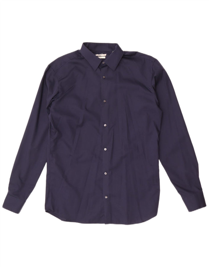 Jack & Jones Chemise Regular Fit Homme Bleu Marine Moyen Coton