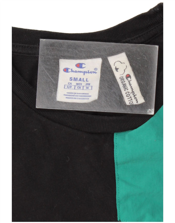 Champion T-Shirt Homme Haut Petit Coton Colorblock Noir