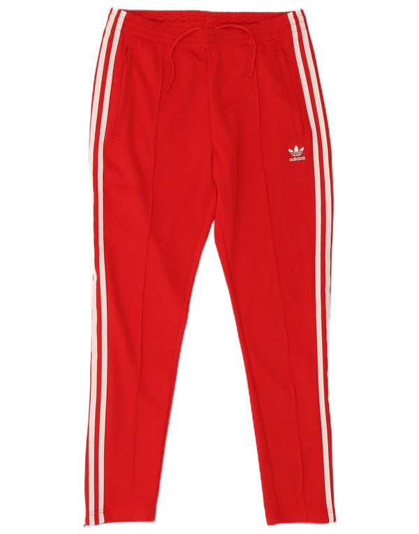 ADIDAS Pantalon de survêtement pour femme UK 12/14 Rouge moyen Polyester