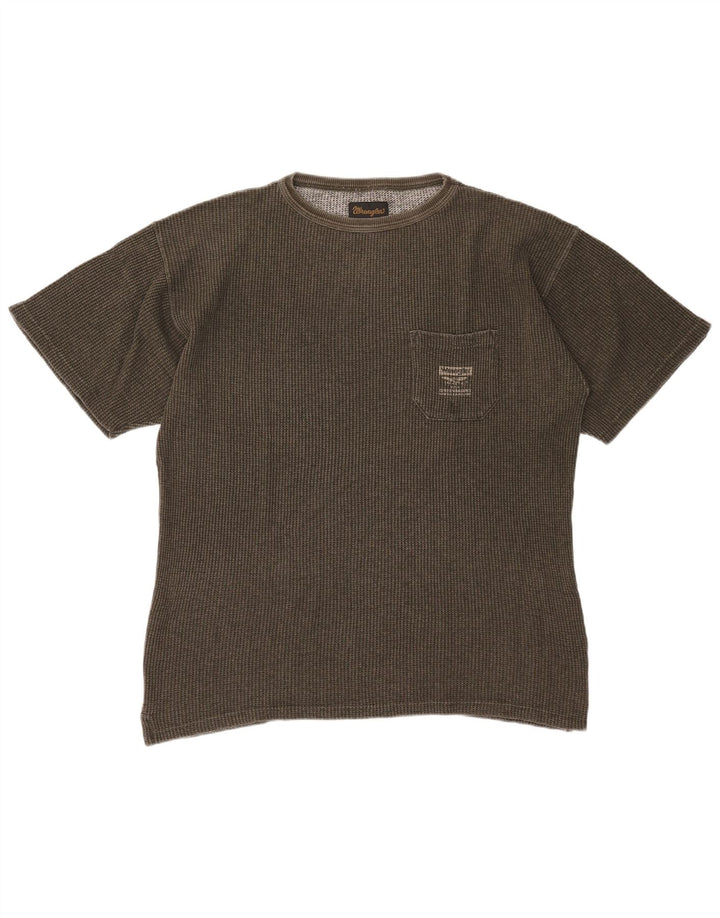 Wrangler T-Shirt Homme Haut Large Kaki Coton