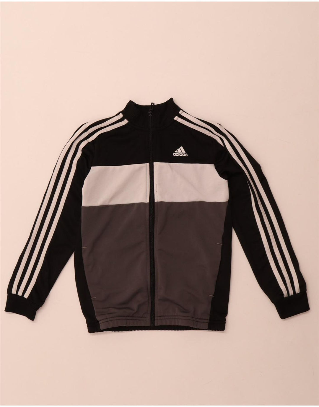 Veste de survêtement Adidas Garçon 9-10 ans Noir Polyester
