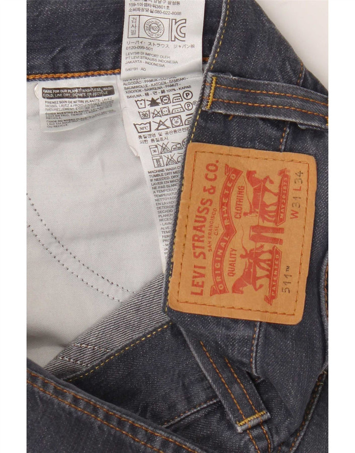 Levi's Jean Slim 511 Homme W31 L29 Bleu Coton