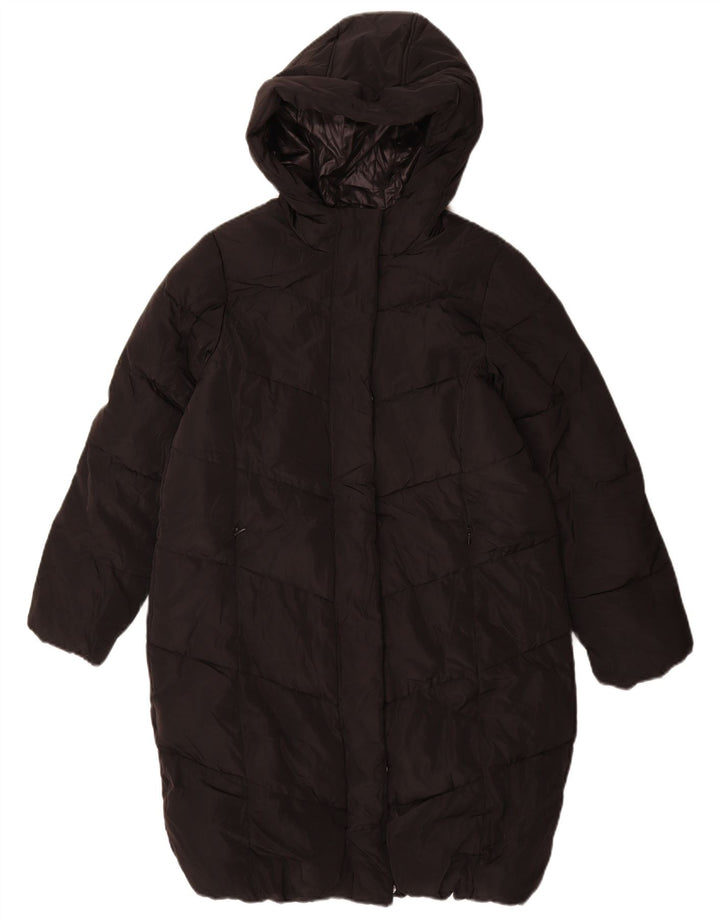 Marks & Spencer Manteau matelassé à capuche pour fille 11-12 ans Noir Polyester