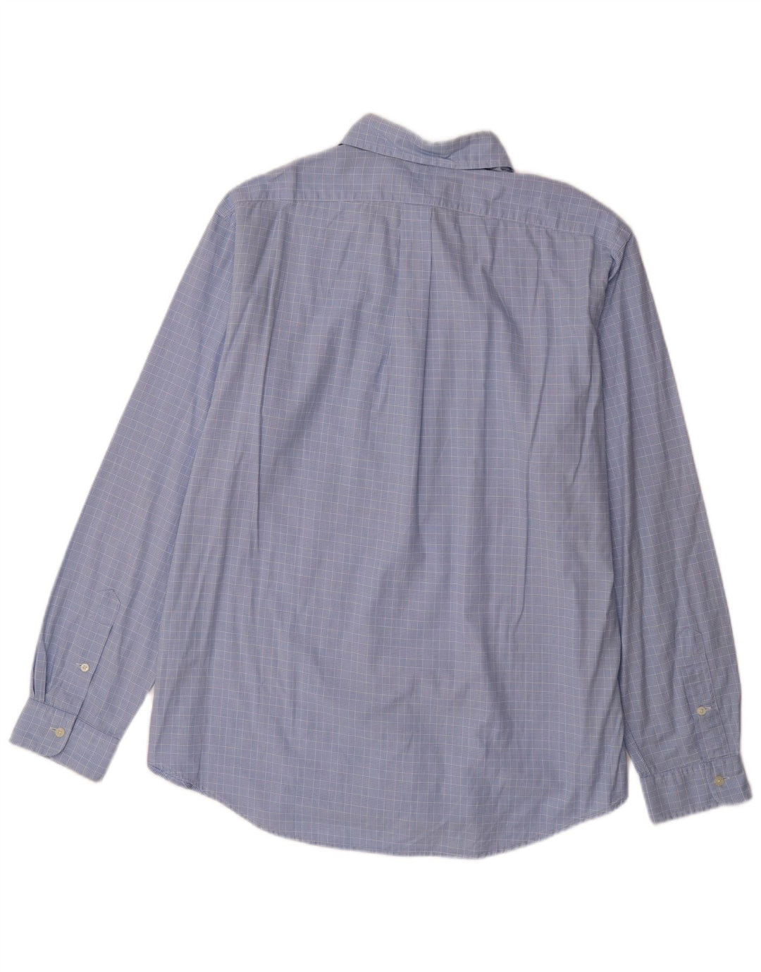 RALPH LAUREN Mens Custom Fit Shirt XL Blue Check Cotton