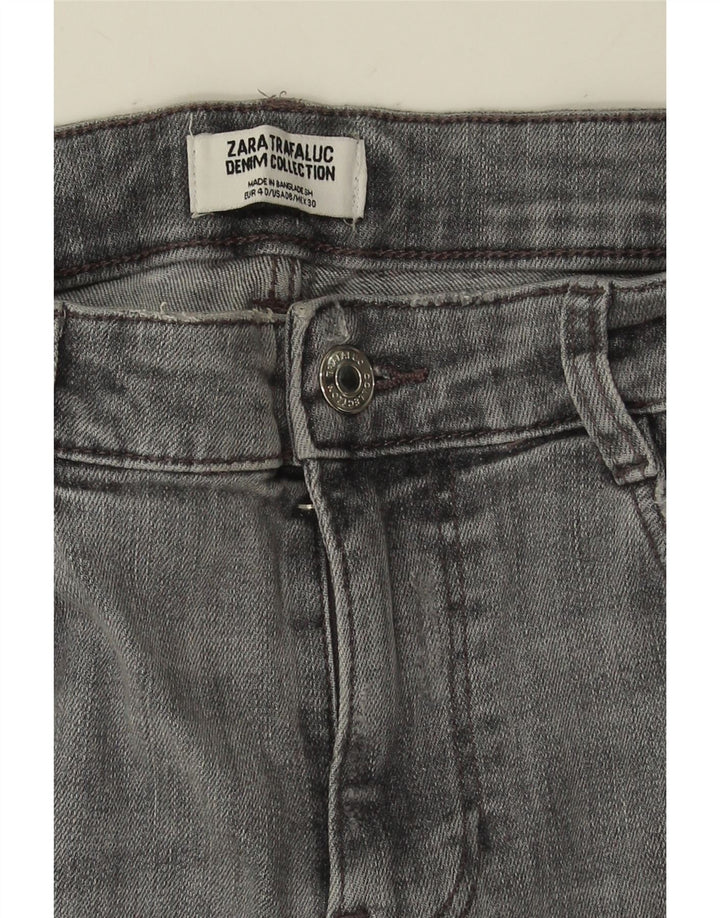Jean skinny ZARA femme EU 40 moyen W30 L26 coton gris
